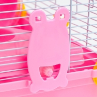 Клетка для грызунов "Пижон", 31 х 24 х 30 см, розовая Клетка для грызунов "Пижон", 31 х 24 х 30 см, розовая