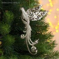 Украшение ёлочное "Птица" сияние 9,5х16 см, золото Украшение ёлочное "Птица" сияние 9,5х16 см, золото