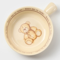 Кокотница керамическая &laquo;Мишка&raquo;, 550 мл, цвет бежевый