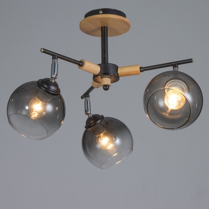 Люстра "Амира" 3хЕ27 40Вт чёрный 50х50х27 см BayerLux