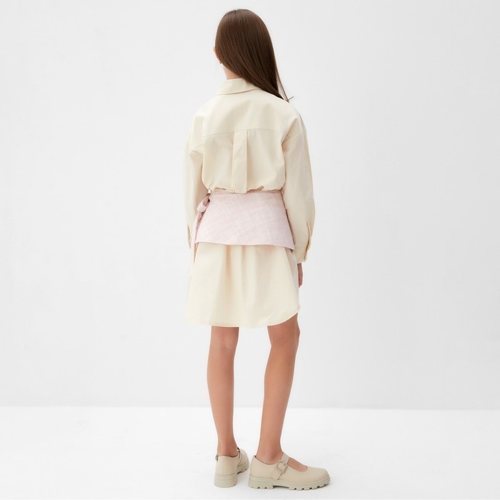 Юбка(баска) для девочки MINAKU: PartyDress, цвет розовый, рост 128 см