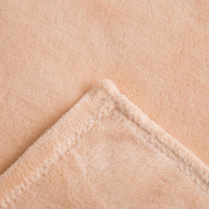 Плед Этель 150*200 см, цв. бежевый, 100% п/э, корал-флис , 220 гр/м2 Плед Этель 150*200 см, цв. бежевый, 100% п/э, корал-флис , 220 гр/м2