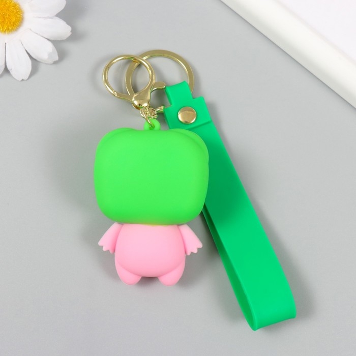 Брелок резина с карабином, ремешком антистресс Брелок резина с карабином, ремешком антистресс "Лягуха" выскакивают глаза 3,5х4,5х6,7 см