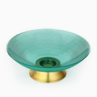 Блюдо сервировочное &laquo;Фьюжн&raquo; на металлической ножке, 24,5 х 24,5 х 9 см