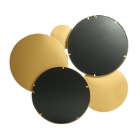 Декор настенный металл с зеркалом "Зазеркалье" золото 103х103х3,5 см Декор настенный металл с зеркалом "Зазеркалье" золото 103х103х3,5 см