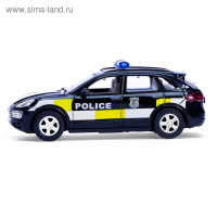 Машина металлическая &laquo;Полицейский джип&raquo;, инерционная, свет и звук, масштаб 1:43