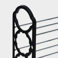 Обувница Доляна, 4 яруса, 42&times;19&times;58 см, цвет чёрный