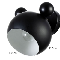 Бра "Барни" Е27 40Вт черный 20х20х20см Бра "Барни" Е27 40Вт черный 20х20х20см