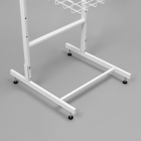 Стойка прикассовая 205&times;45&times;55, 3 корзины, 2 гребёнки, цвет белый