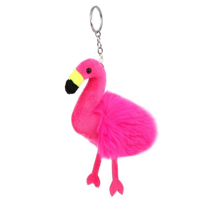 Мягкая игрушка &laquo;Фламинго&raquo; на брелоке, 10 см, цвет фуксия
