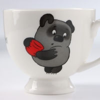 Кофейная пара фарфоровая &laquo;Винни Пух&raquo;, 220 мл