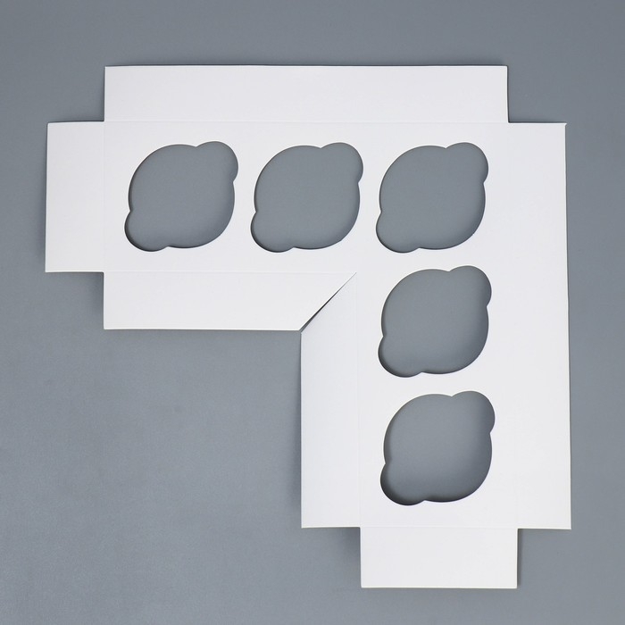 Коробка для капкейков и бенто-торта, кондитерская упаковка &laquo;Цветочный паттерн&raquo;, 25 х 25 х 10 см