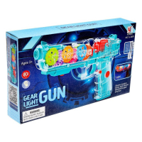 Пистолет &laquo;Техно&raquo;, с вращающимися шестеренками, свет, звук