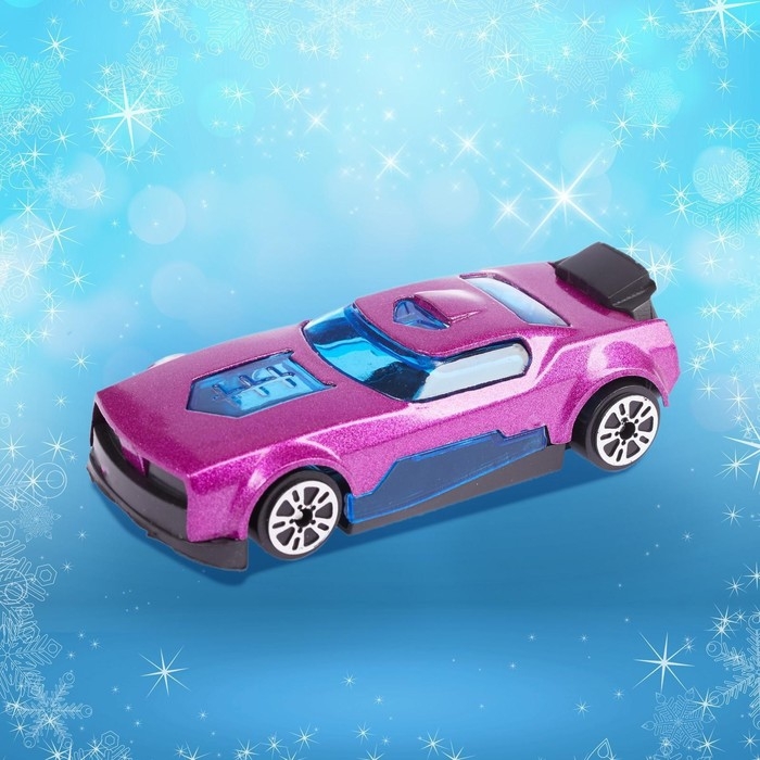 Новогодний шар с игрушкой &laquo;Спортивная машинка&raquo;, МИКС