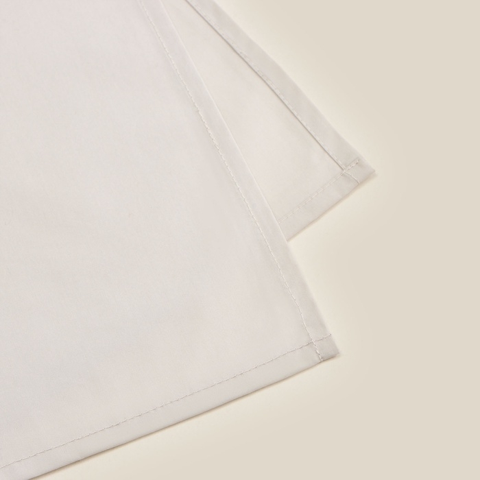 Простыня 300ТС SL Home Percale 235*260 см , цв.молочный, 100% хлопок