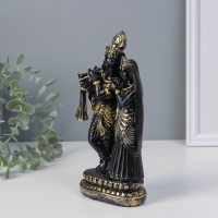 Нэцке полистоун "Радха и Кришна" черный 22х9,7х11 см