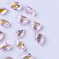 Камешки декоративные для творчества, набор 15 шт., цвет нежно розовый, камни &mdash; от 6 до 14 мм