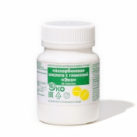 Аскорбиновая кислота с глюкозой Экотекс, 30 таблеток по 0,1 г Аскорбиновая кислота с глюкозой Экотекс, 30 таблеток по 0,1 г