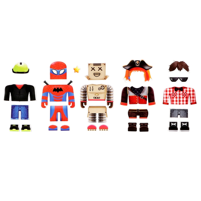 Магнитный набор &laquo;Роблики&raquo;, в жестяной коробке