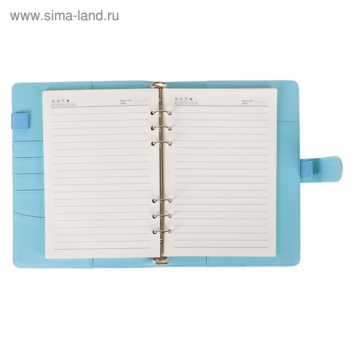 Органайзер на кольцах А5, 90 листов в линейку, с хлястиком, МИКС Органайзер на кольцах А5, 90 листов в линейку, с хлястиком, МИКС