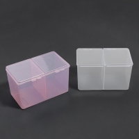 Органайзер для хранения, с крышкой, 2 секции, 6,7 × 12,5 × 7,5 см, цвет МИКС Органайзер для хранения, с крышкой, 2 секции, 6,7 × 12,5 × 7,5 см, цвет МИКС