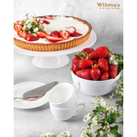 Набор фарфоровый чайный Wilmax &laquo;Юлия Высоцкая&raquo;, на 6 персон, 12 предметов: 6 чашек 240 мл, 6 блюдец, цвет белый