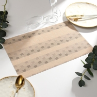 Салфетка на стол Доляна, цв.бежевый, 45*30см Салфетка на стол Доляна, цв.бежевый, 45*30см