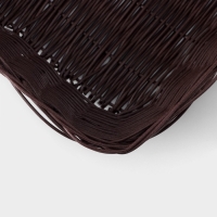 Корзинка для подачи Доляна &laquo;Шоко&raquo;, 20&times;20&times;6,5 см, цвет коричневый