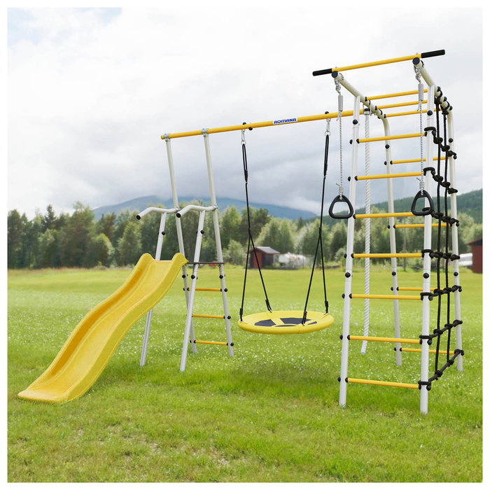 Детский спортивный комплекс уличный &laquo;Богатырь&raquo;, качели гнездо