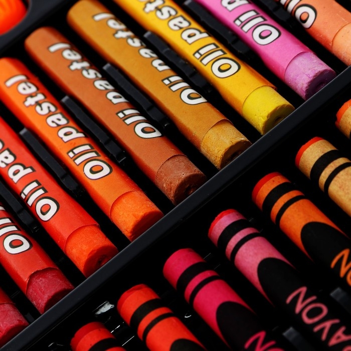 Набор для рисования в деревянной коробке, обтянутой пвх, большой Набор для рисования в деревянной коробке, обтянутой пвх, большой