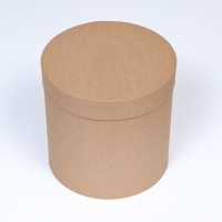 Шляпная коробка крафт , 23 х 23 см