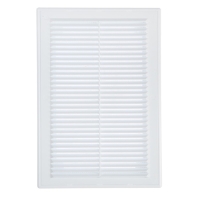 Решетка вентиляционная "КосмоВент" ЛР206, 206 х 300 мм, с сеткой, разъемная