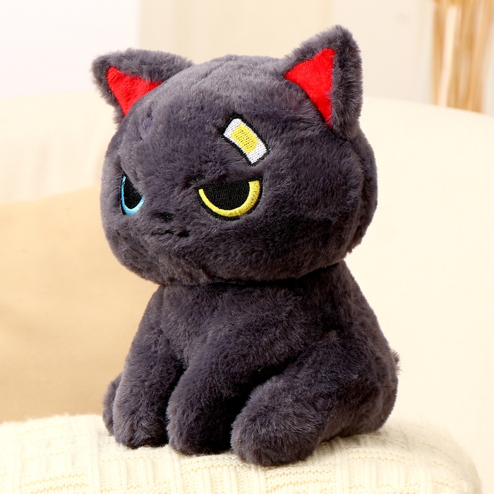 Мягкая игрушка «Кот», 20 см, цвет серый Мягкая игрушка «Кот», 20 см, цвет серый