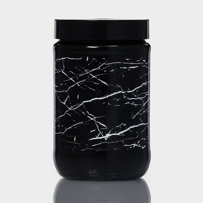 Банка стеклянная для сыпучих продуктов &laquo;Марбл&raquo;, 660 мл