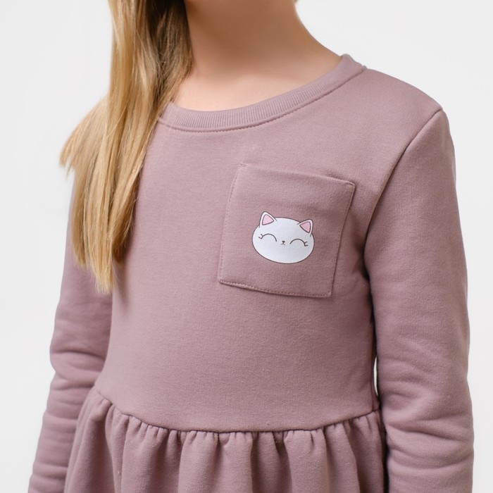 Платье детское KAFTAN "Dream" р.34 (122-128), коричневый