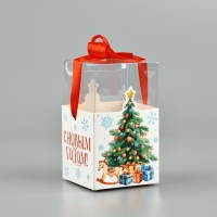 Коробка подарочная новогодняя складная «Ёлочка», 7 х 12 х 7 см, Новый год Коробка подарочная новогодняя складная «Ёлочка», 7 х 12 х 7 см, Новый год