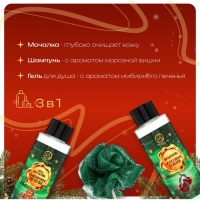 Новогодний подарочный набор косметики &laquo;Путешествие в новогоднюю сказку&raquo; для душа и ванны. Зеленая серия