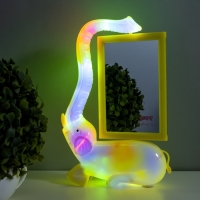 Настольная лампа с фоторамкой, зеркалом "Слон" LED 5Вт USB RGB желтый 17х6,5х28 см RISALUX Настольная лампа с фоторамкой, зеркалом "Слон" LED 5Вт USB RGB желтый 17х6,5х28 см RISALUX