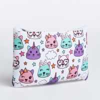 Косметичка на молнии, цвет белый/разноцветный Косметичка на молнии, цвет белый/разноцветный