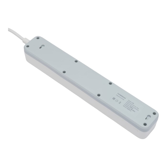 Сетевой фильтр Гарнизон 2.0 EPS-5-W-2, 5 р, 10А, 2м, ур.защиты 2+, белый