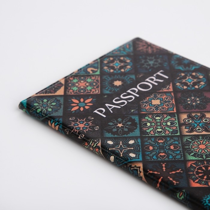 Обложка для паспорта, цвет зелёный