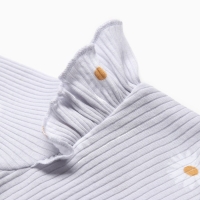 Боди с дл. рукавом Крошка Я Ромашка, рост 62-68 см, серый