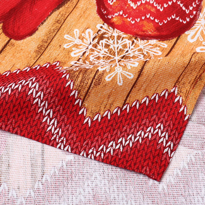 Набор кухонных полотенец Доляна &laquo;Сказочного Нового года&raquo; 35х60см-4шт, 100% хл