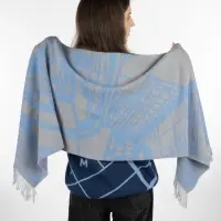 Палантин с бахромой на заказ Rinn Fint, полушерсть