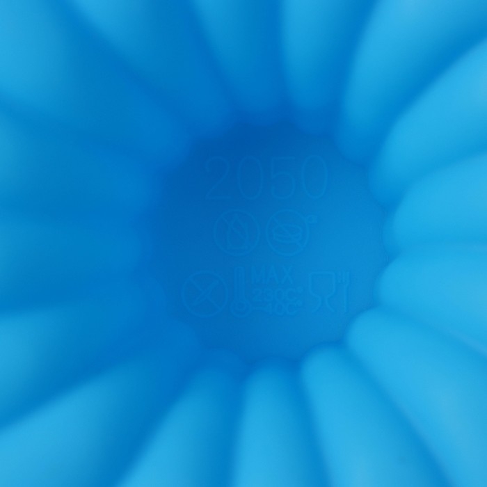 Форма для выпечки Доляна &laquo;Немецкий кекс. Заварное печенье&raquo;, силикон, d=13 см, цвет синий