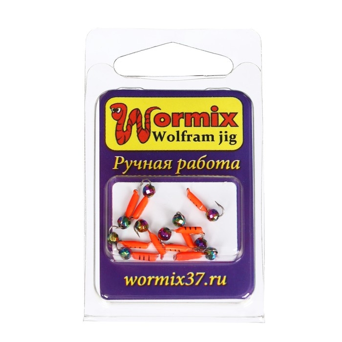 Мормышка Столбик с граненым шариком Мормышка Столбик с граненым шариком "Хамелеон" (красный), вес 0.3 г, размер 1.5