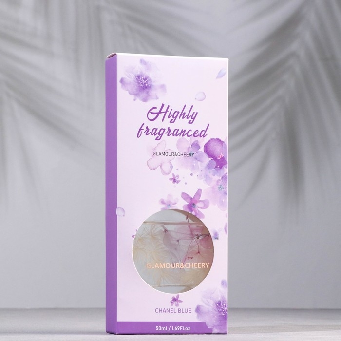 Диффузор ароматический с наполнением Диффузор ароматический с наполнением "Natural", 50 мл, синий шанель