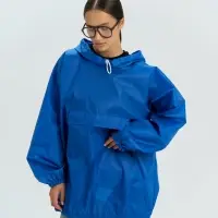 Дождевик-анорак Alatau, укороченный, синий, единый размер Дождевик-анорак Alatau, укороченный, синий, единый размер
