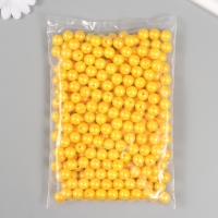 Набор бусин "Жемчуг" d 12 мм, 250 гр, жёлтый