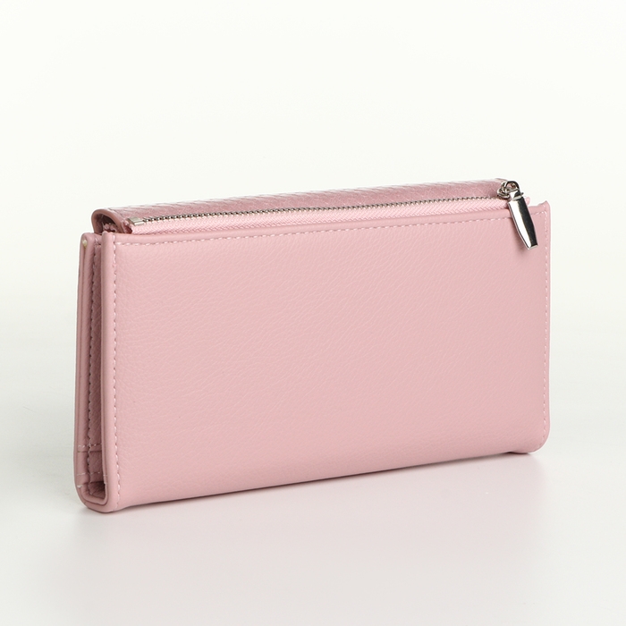 Кошелёк женский на магнитах, цвет розовый